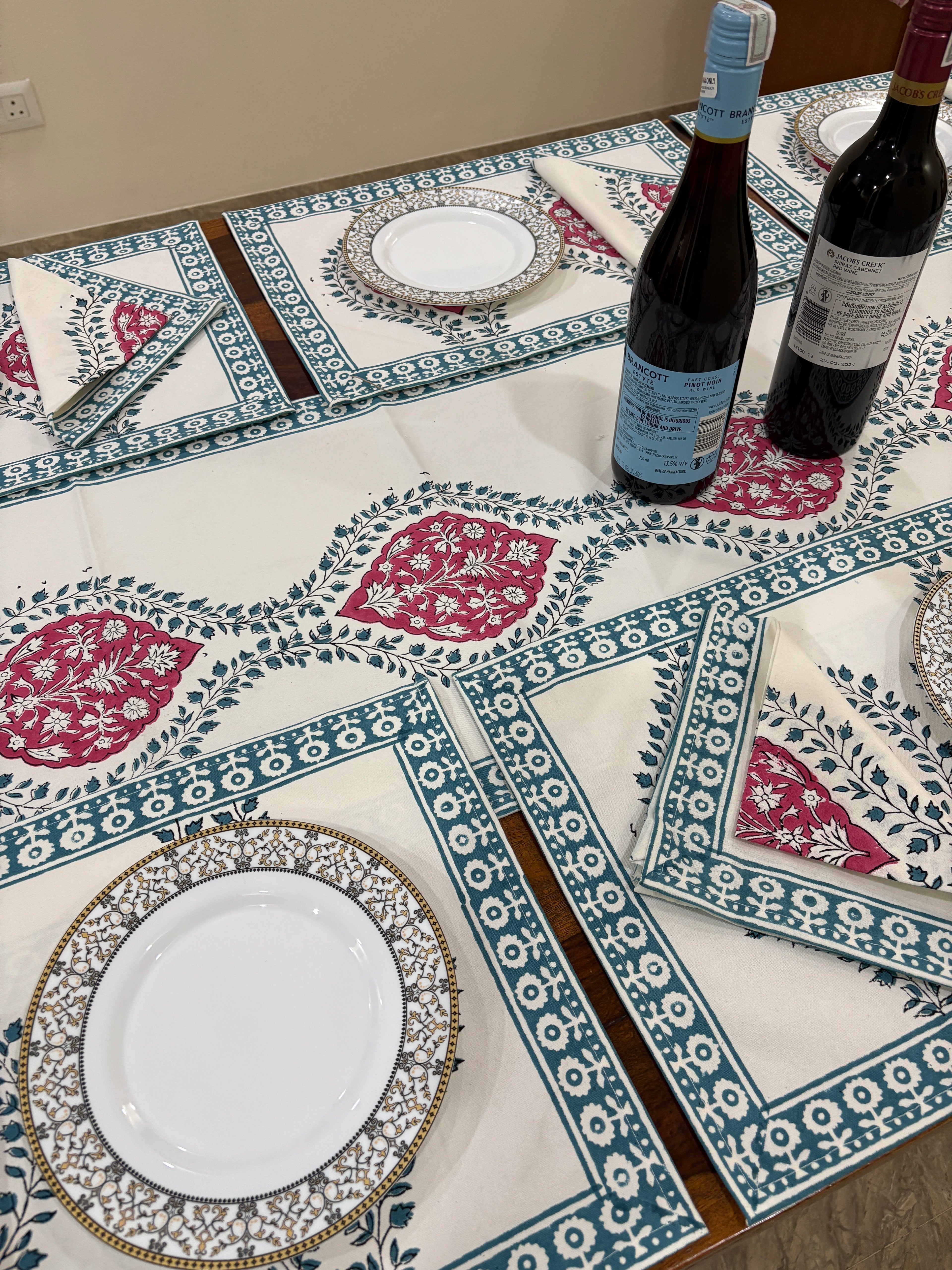 Green and Maroon Floral (S16)