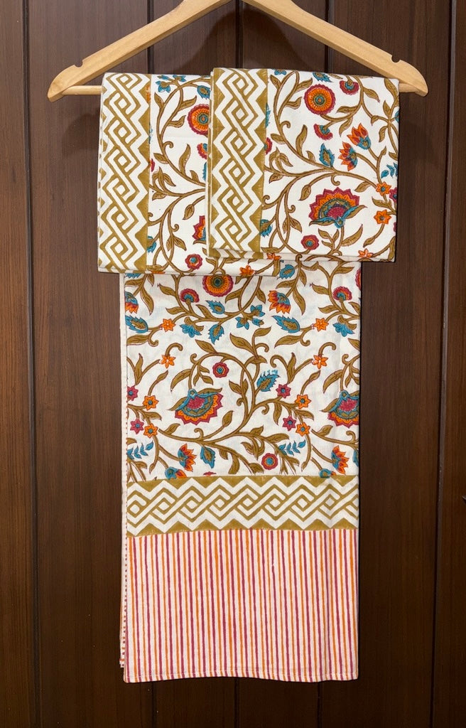 Double bedsheet with multiple patterns 90x108 (B15)