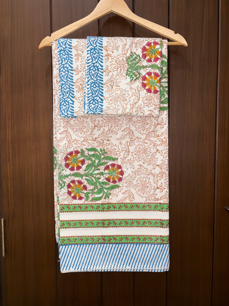 Premium double bedsheet multicolour 108x108 (B27)