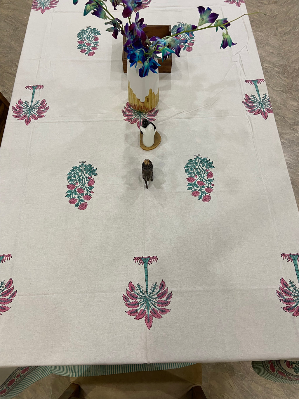 Red, white and green florals (S33)